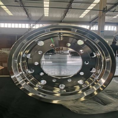 22x8.25 Λάμψη φωτεινή εξατομικευμένη πλαστική πλάτη τροχού για τροχούς φορτηγών αλουμινίου Alcoa